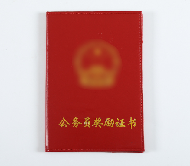 公務(wù)員獎勵證書